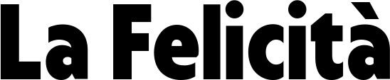 Vorschau des Bootsnamens "La Felicità" als Schriftzug für "Bootsbeschriftung Fett 24"