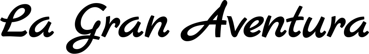 Vorschau des Bootsnamens "La Gran Aventura" als Schriftzug für "Bootsbeschriftung Klassisch 77"