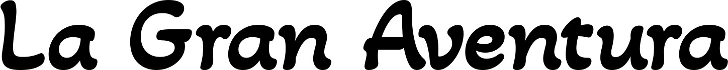 Vorschau des Bootsnamens "La Gran Aventura" als Schriftzug für "Bootsbeschriftung Klassisch 103"