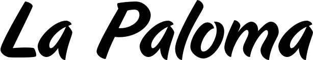 Vorschau des Bootsnamens "La Paloma" als Schriftzug für "Style Klassisch 19"