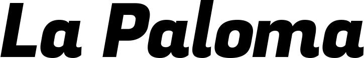 Vorschau des Bootsnamens "La Paloma" als Schriftzug für "Bootsbeschriftung Kursiv 04"