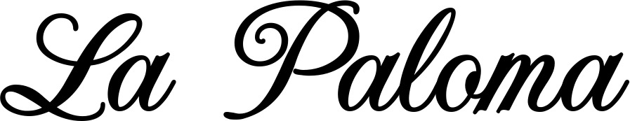 Vorschau des Bootsnamens "La Paloma" als Schriftzug für "Bootsbeschriftung Klassisch 70"