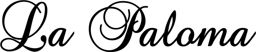 Vorschau des Bootsnamens "La Paloma" als Schriftzug für "Bootsbeschriftung Klassisch 02-A"