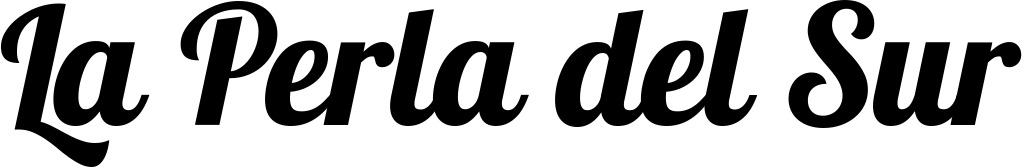 Vorschau des Bootsnamens "La Perla del Sur" als Schriftzug für "Bootsbeschriftung Neu 60"