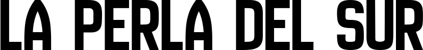 Vorschau des Bootsnamens "La Perla del Sur" als Schriftzug für "Bootsbeschriftung Neu 58"