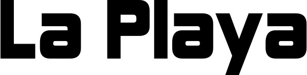 Vorschau des Bootsnamens "La Playa" als Schriftzug für "Bootsbeschriftung Neu 25"
