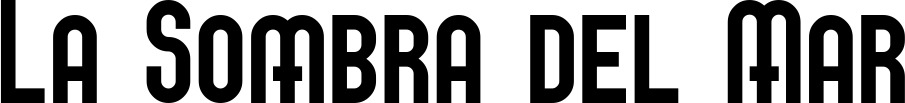 Vorschau des Bootsnamens "La Sombra del Mar" als Schriftzug für "Bootsbeschriftung Neu 43"