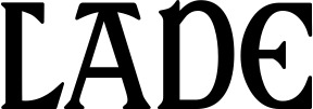 Vorschau des Bootsnamens "Lade" als Schriftzug für "Bootsbeschriftung Neu 02"