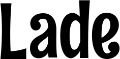 Vorschau des Bootsnamens "Lade" als Schriftzug für "Bootsbeschriftung Neu 68"