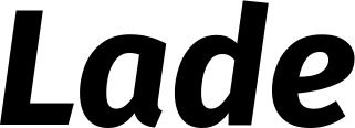 Vorschau des Bootsnamens "Lade" als Schriftzug für "Bootsbeschriftung Kursiv 03"