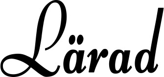Vorschau des Bootsnamens "Lärad" als Schriftzug für "Bootsbeschriftung Klassisch 76"