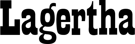 Vorschau des Bootsnamens "Lagertha" als Schriftzug für "Bootsbeschriftung Neu 28"