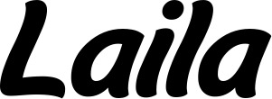 Vorschau des Bootsnamens "Laila" als Schriftzug für "Bootsbeschriftung Klassisch 14"