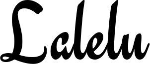 Vorschau des Bootsnamens "Lalelu" als Schriftzug für "Bootsbeschriftung Klassisch 63"