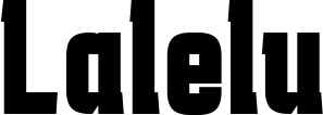 Vorschau des Bootsnamens "Lalelu" als Schriftzug für "Bootsbeschriftung Fett 41"