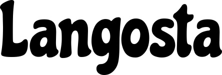 Vorschau des Bootsnamens "Langosta" als Schriftzug für "Bootsbeschriftung Klassisch 53"