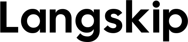 Vorschau des Bootsnamens "Langskip" als Schriftzug für "Bootsbeschriftung Fett 12"