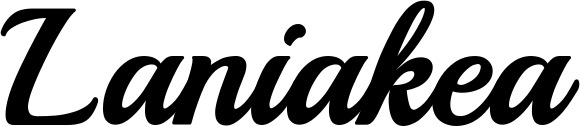 Vorschau des Bootsnamens "Laniakea" als Schriftzug für "Bootsbeschriftung Klassisch 86"
