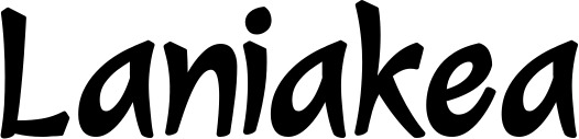 Vorschau des Bootsnamens "Laniakea" als Schriftzug für "Bootsbeschriftung Klassisch 72"
