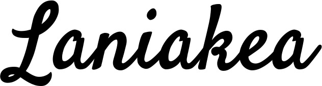 Vorschau des Bootsnamens "Laniakea" als Schriftzug für "Style Klassisch 96"