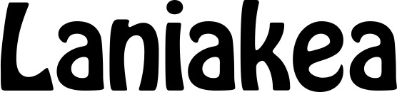 Vorschau des Bootsnamens "Laniakea" als Schriftzug für "Bootsbeschriftung Fett 01"