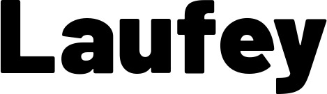 Vorschau des Bootsnamens "Laufey" als Schriftzug für "Bootsbeschriftung Fett 10"