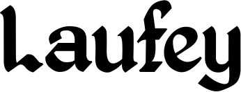 Vorschau des Bootsnamens "Laufey" als Schriftzug für "Bootsbeschriftung Klassisch 06"