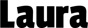 Vorschau des Bootsnamens "Laura" als Schriftzug für "Bootsbeschriftung Fett 30"
