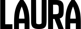 Vorschau des Bootsnamens "Laura" als Schriftzug für "Bootsbeschriftung Neu 58"