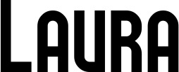 Vorschau des Bootsnamens "Laura" als Schriftzug für "Bootsbeschriftung Neu 43"