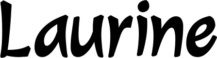 Vorschau des Bootsnamens "Laurine" als Schriftzug für "Bootsbeschriftung Klassisch 72"