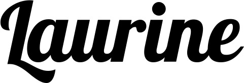 Vorschau des Bootsnamens "Laurine" als Schriftzug für "Bootsbeschriftung Neu 60"