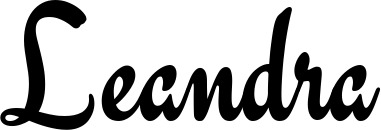 Vorschau des Bootsnamens "Leandra" als Schriftzug für "Bootsbeschriftung Klassisch 63"