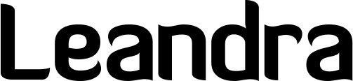 Vorschau des Bootsnamens "Leandra" als Schriftzug für "Bootsbeschriftung Normal 06"