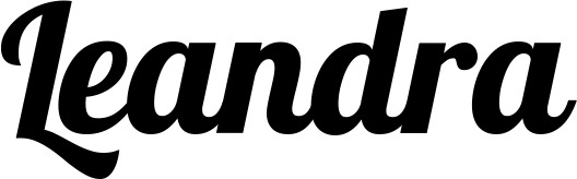 Vorschau des Bootsnamens "Leandra" als Schriftzug für "Bootsbeschriftung Neu 60"