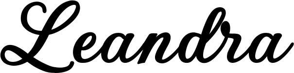 Vorschau des Bootsnamens "Leandra" als Schriftzug für "Style Klassisch 69"