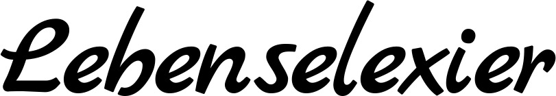 Vorschau des Bootsnamens "Lebenselexier" als Schriftzug für "Bootsbeschriftung Klassisch 45"