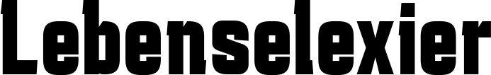 Vorschau des Bootsnamens "Lebenselexier" als Schriftzug für "Bootsbeschriftung Fett 41"