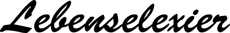 Vorschau des Bootsnamens "Lebenselexier" als Schriftzug für "Bootsbeschriftung Klassisch 03"