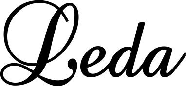 Vorschau des Bootsnamens "Leda" als Schriftzug für "Style Klassisch 02-A"