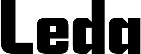 Vorschau des Bootsnamens "Leda" als Schriftzug für "Bootsbeschriftung Neu 11"