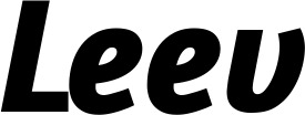 Vorschau des Bootsnamens "Leev" als Schriftzug für "Bootsbeschriftung Kursiv 01"