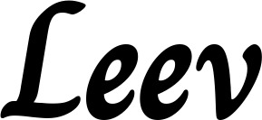 Vorschau des Bootsnamens "Leev" als Schriftzug für "Bootsbeschriftung Klassisch 51"