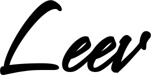 Vorschau des Bootsnamens "Leev" als Schriftzug für "Bootsbeschriftung Klassisch 71"