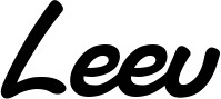 Vorschau des Bootsnamens "Leev" als Schriftzug für "Bootsbeschriftung Klassisch 65"
