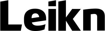Vorschau des Bootsnamens "Leikn" als Schriftzug für "Bootsbeschriftung Fett 21"
