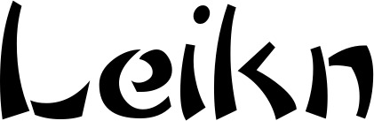 Vorschau des Bootsnamens "Leikn" als Schriftzug für "Style Neu 03"