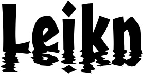 Vorschau des Bootsnamens "Leikn" als Schriftzug für "Style Neu 13"