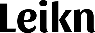 Vorschau des Bootsnamens "Leikn" als Schriftzug für "Bootsbeschriftung Fett 36"