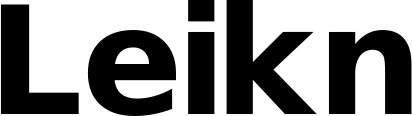 Vorschau des Bootsnamens "Leikn" als Schriftzug für "Bootsbeschriftung Fett 04"